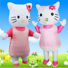 Cosplay卡通扮演跨境复活节猫咪动物人偶搞笑舞会化妆道具充气服