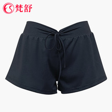 vonsu梵舒芭蕾舞裤练功裤子舞蹈短裤高腰三分黑色平角裤女士成人
