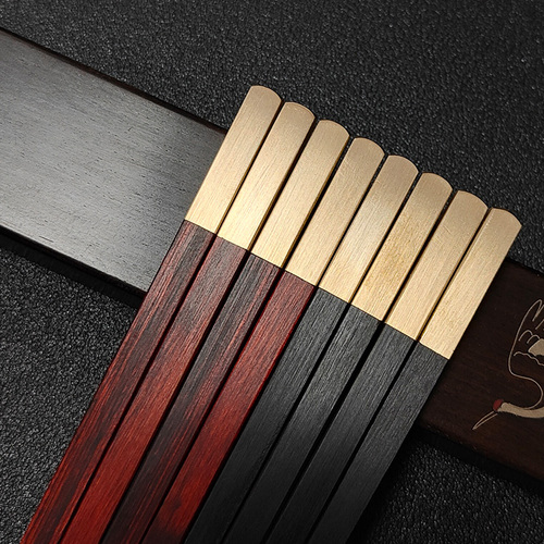 Eastern Style Wooden Chopsticks, Literary and Luxurious, Couple's Gift, Redwood, Fast Home Use, New, Engraved Logo, Wedding Gift