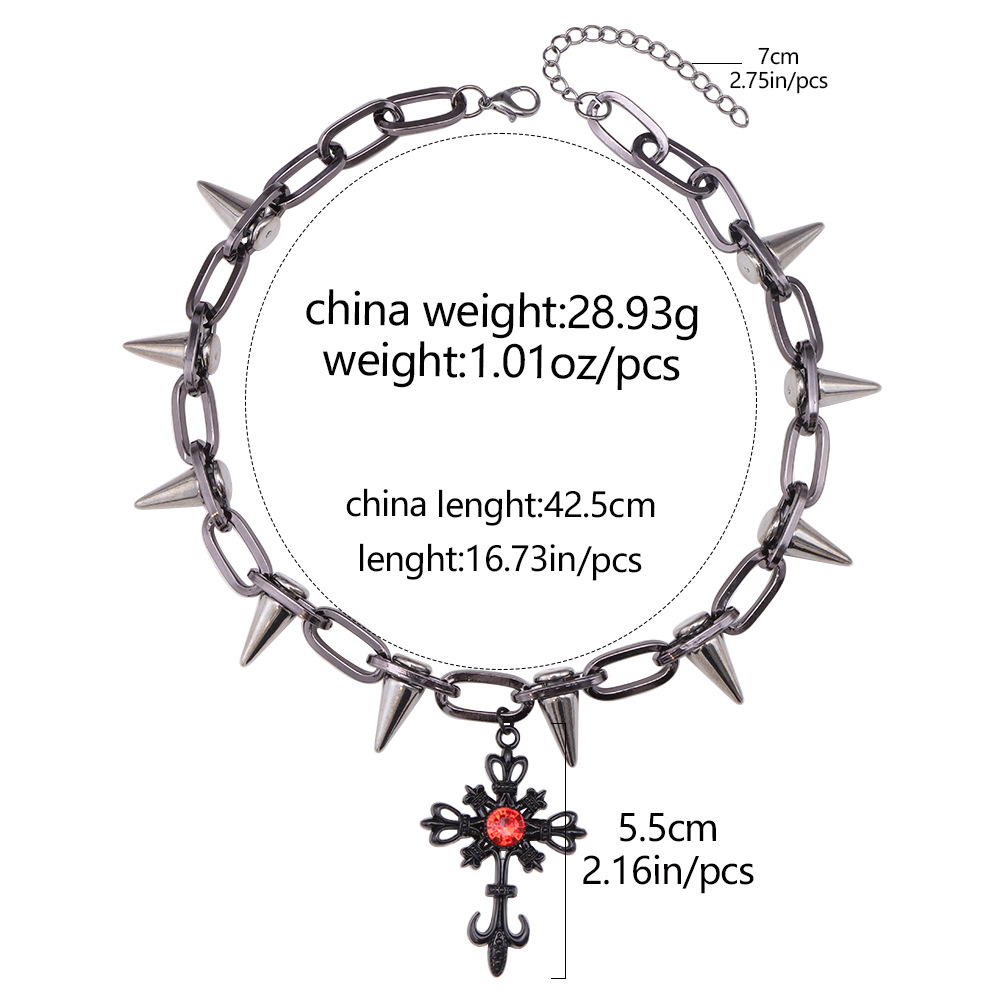 Vacation Classic Style Cross Heart Shape Alloy Choker Wholesale display picture 2