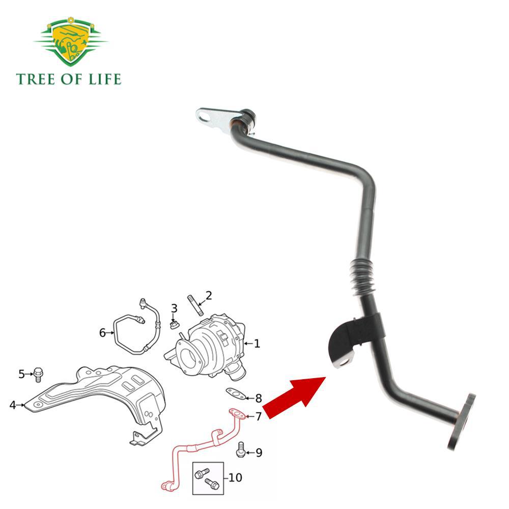 BB3Q-6K677-BC 1742306 para mangueras de retorno de aceite del turbocompresor Mazda