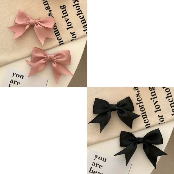 Fuchsia black hairgrip, set