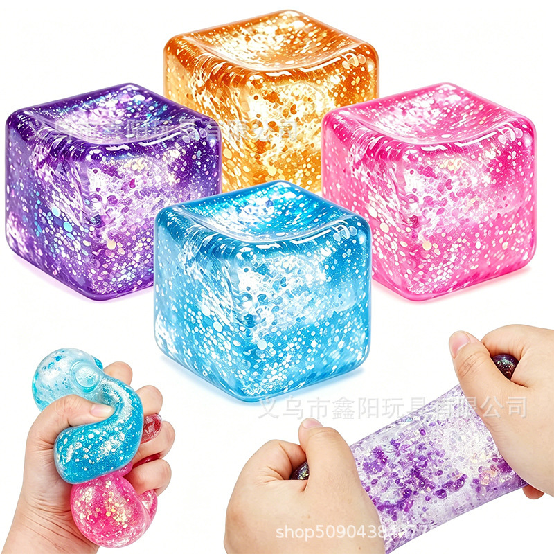Cross-Border 5.5cm Aurora Cube Maltose Squishy Stress Relief Toy Slow Rebound Stress Relief Wholesale for Foreign Trade Cross-Border 5.5cm Aurora Cube Maltose Squishy Stress Relief Toy Slow Rebound Stress Relief Wholesale for Foreign Trade