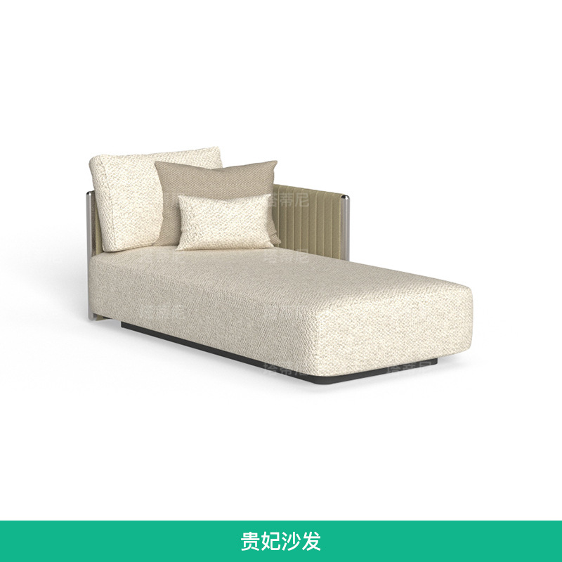 Sofá de tejido de cuerda al aire libre patio villa terraza diseñador de muebles jardín al aire libre impermeable sofá de ocio