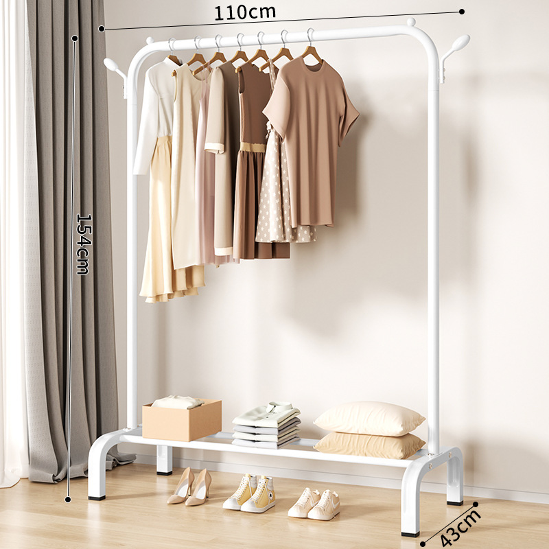 percha de ropa simple piso plegable balcón secado estante de ropa doméstico dormitorio doméstico varilla de secado plegable percha de ropa