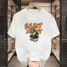 G 简约五分袖印花短袖上衣2026年嘻哈oversize日系原宿风情侣装