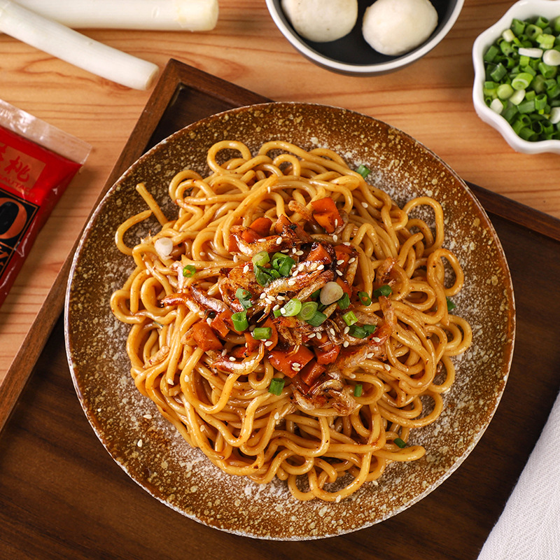 Birthday Peach brand fresh pasta 225g tomato meat sauce Tongxin spaghetti spaghetti instant noodles wholesale