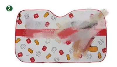 Sun shade cartoon sun visor sun gear - footprints-mickey