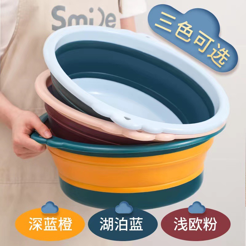 lavabo plegable doméstico viajar lavabo plegable portátil de silicona lavabo cocina lavabo de plástico lavabo