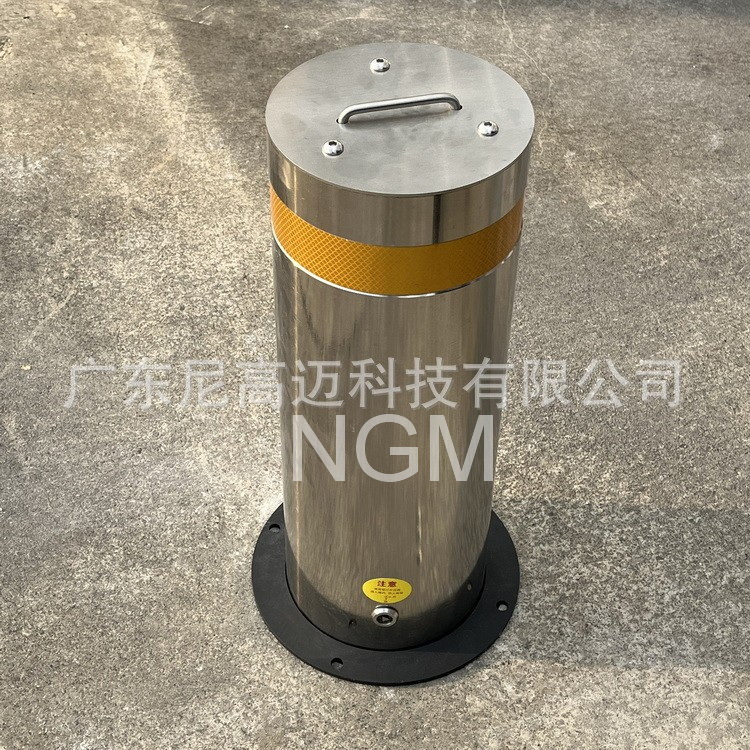 移动可拆卸式成品车挡不锈钢升降路桩揭西粤海水务公司门口防撞柱