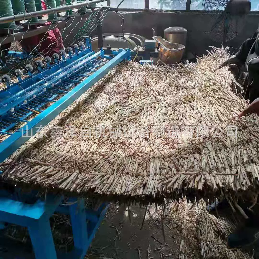 多功能砖坯覆盖蒲帘机 电动芦苇编织机 针织细密厚薄可调草帘机