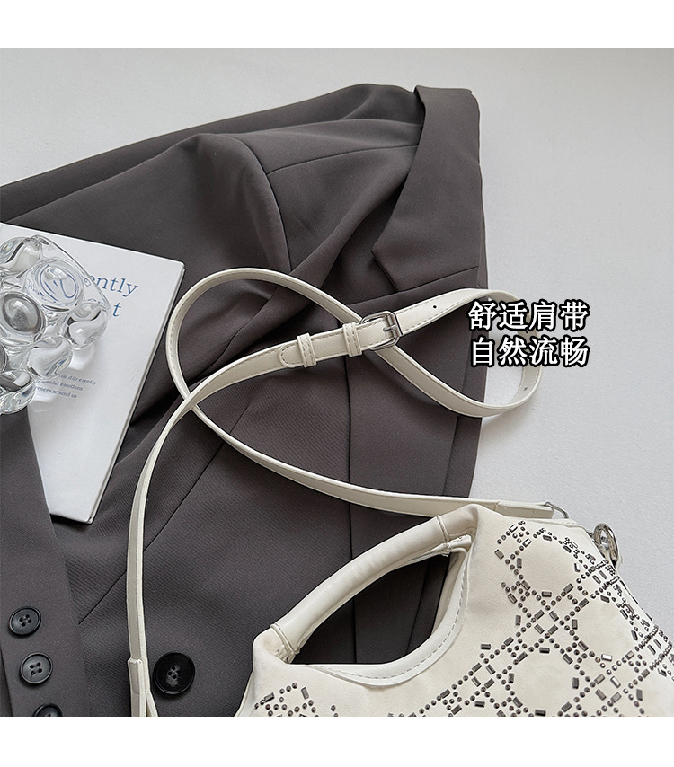 Summer fashion women's versatile hand-held niche crossbody design 2025 simple crossbody bucket bag, new Korean style for commuting undefined