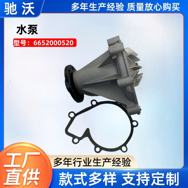 Water Pump 6652000520 Is Suitable for Ssangyong Actyon Famous Rest Engine Cooling Water Pump