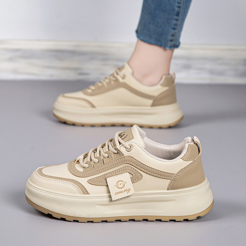2026 New Spring Thick-Soled Height-Increasing White Shoes for Women, Soft-Soled, Comfortable, Versatile Casual Shoes, Non-Slip Sports Sneakers 2026 New Spring Thick-Soled Height-Increasing White Shoes for Women, Soft-Soled, Comfortable, Versatile Casual Shoes, Non-Slip Sports Sneakers