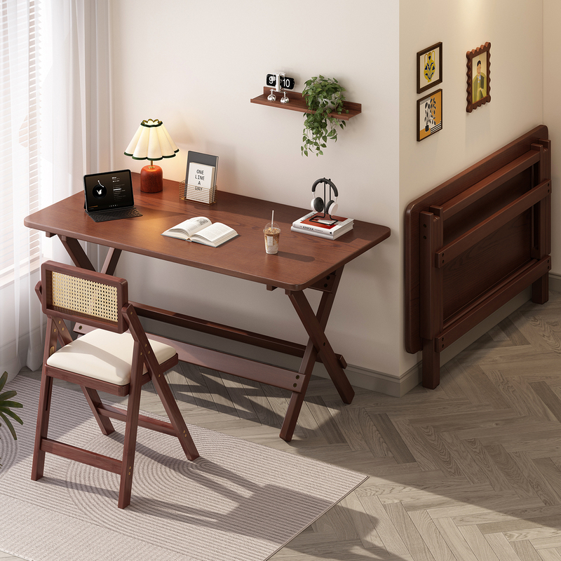 Second-Hand Folding Desk for Students, Home Computer Desk, Bedroom Small Apartment Bedside Study Table, Simple Office Desk