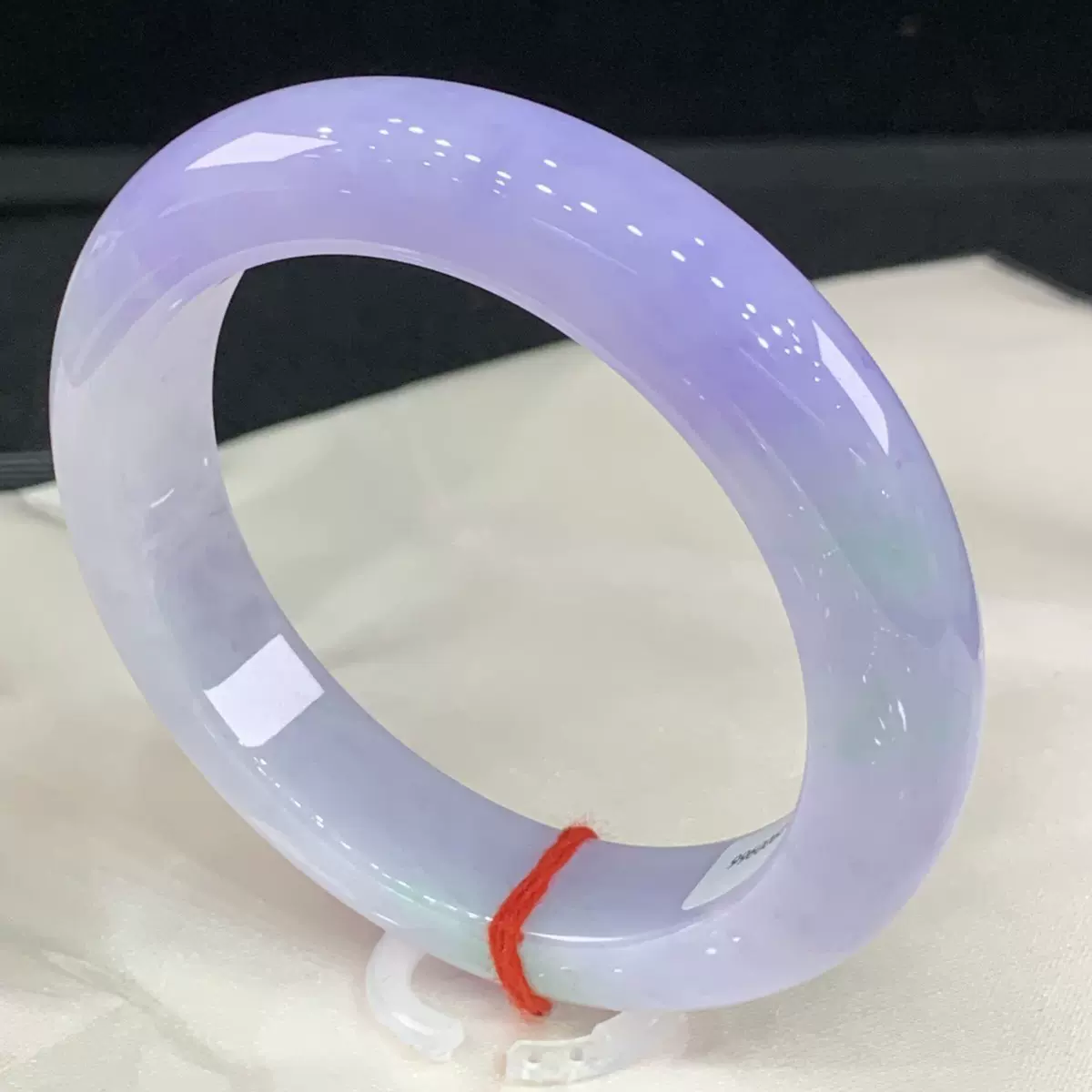 玉手镯批发缅甸天然翡翠紫罗兰-正圈手镯珠宝饰品紫罗兰冰糯种