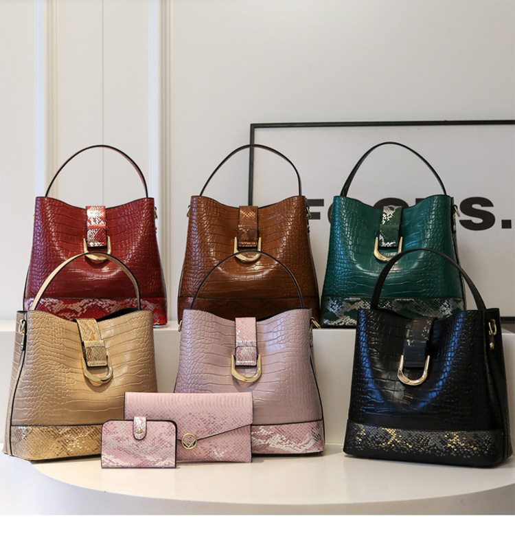 Women's Shoulder Bag And Crossbody Bucket Bag Set For Women_voghion.com