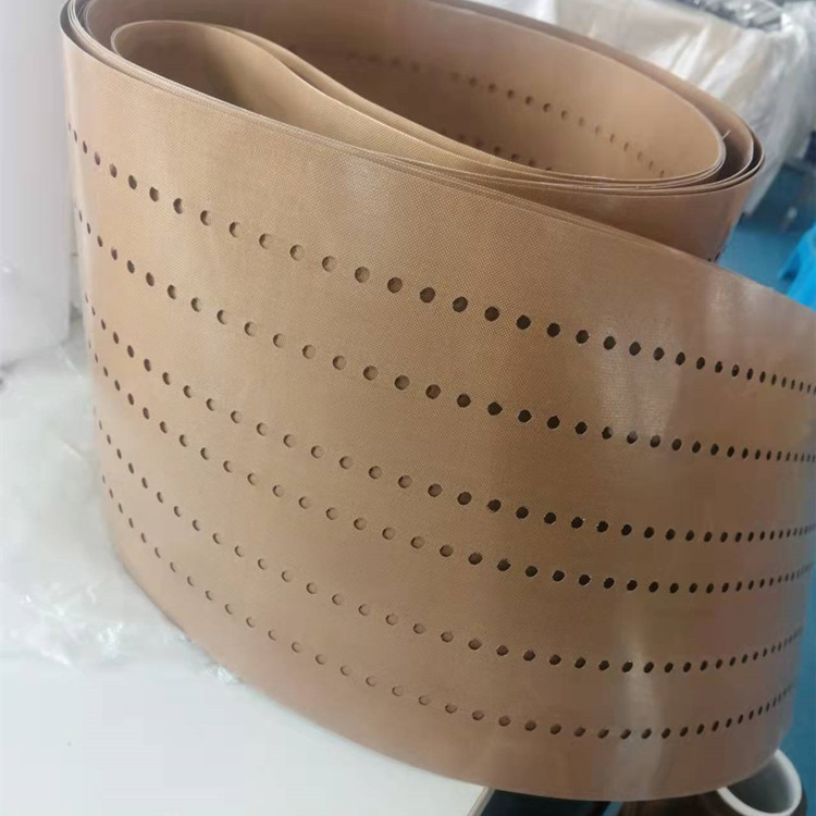 电池片铁氟龙串焊机皮带热变形小 串焊机进料无缝皮带 打孔精度高