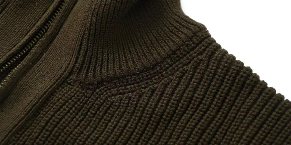 Half Zip Stand Up Collar Sweater, Men's Autumn And Winter Knitted Sweater, Thread Sweater, Hoodie Trend_voghion.com