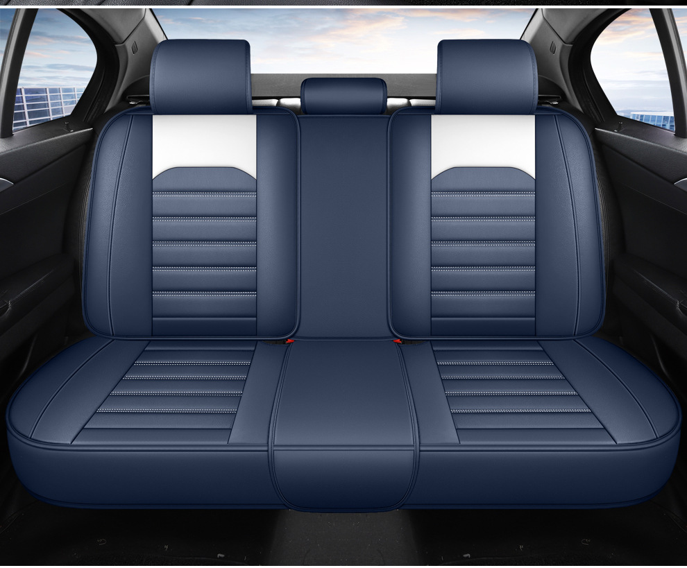 Cross-Border Amazon Car Seat Cushion, All-Season, Full Leather, Fully Covered, Wear-Resistant, Breathable, Car Interior Seat Cushion Cover