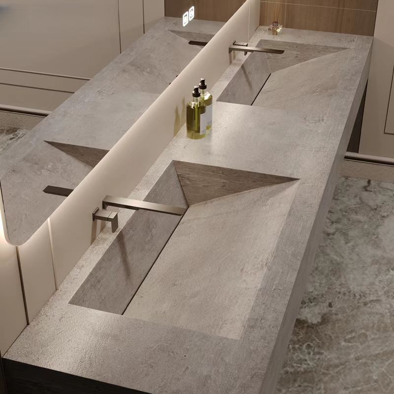 Integrated Slate Basin Bathroom Cabinet Combination Washbasin Bathroom Sink Hotel Simple Washbasin