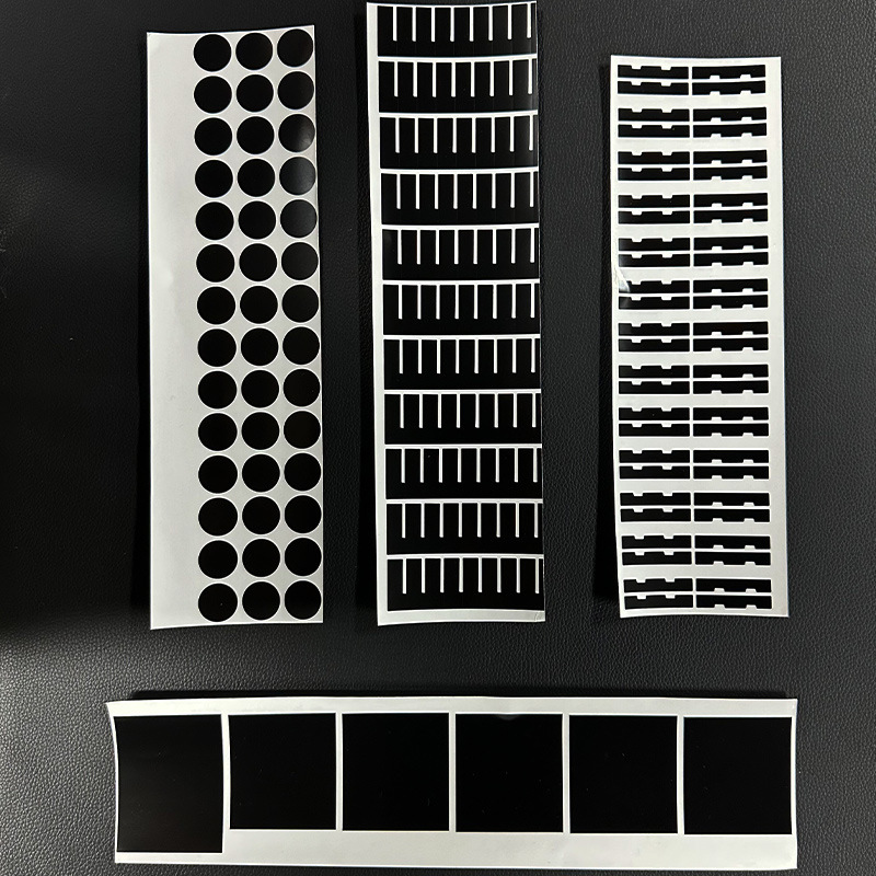 黒色フィルム遮光テープ PVC 耐熱性 痕跡なし 片面テープ LEDライト遮光 静電気防止 自己粘着テープ|undefined