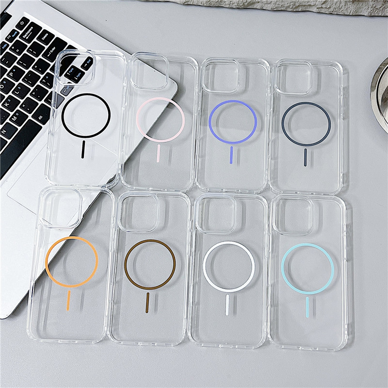 Magnetic Phone Case For Iphone With Wireless Charging Ring_voghion.com