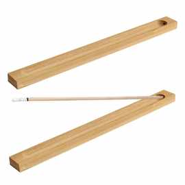 跨境竹制香插室内线香座可雕刻logo香托沉香炉香插板卧香盒底座