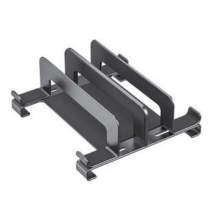 Storage vertical notebook books computer carbon steel iron bracket base desktop four-card heat dissipation vertical bracket