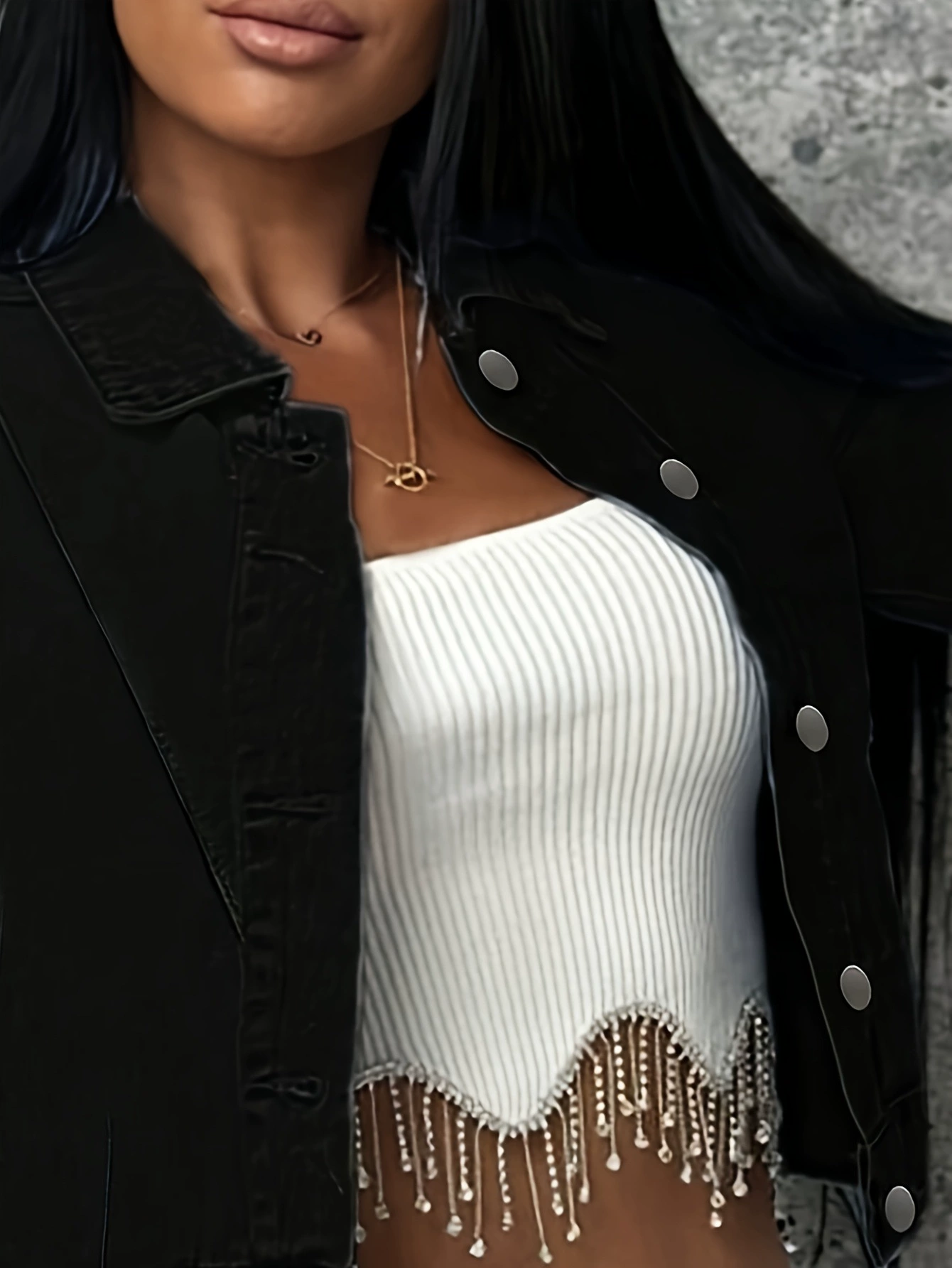 Джинсовая сексуальная модная куртка, (посредническая торговля через границу), европейский стиль