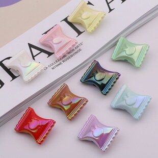 Acrylic Plated UV Colorful Candy Bag Loose Beads diy Jewelry Handmade Beading Material Accessories Mobile Phone Chain Bracelet With