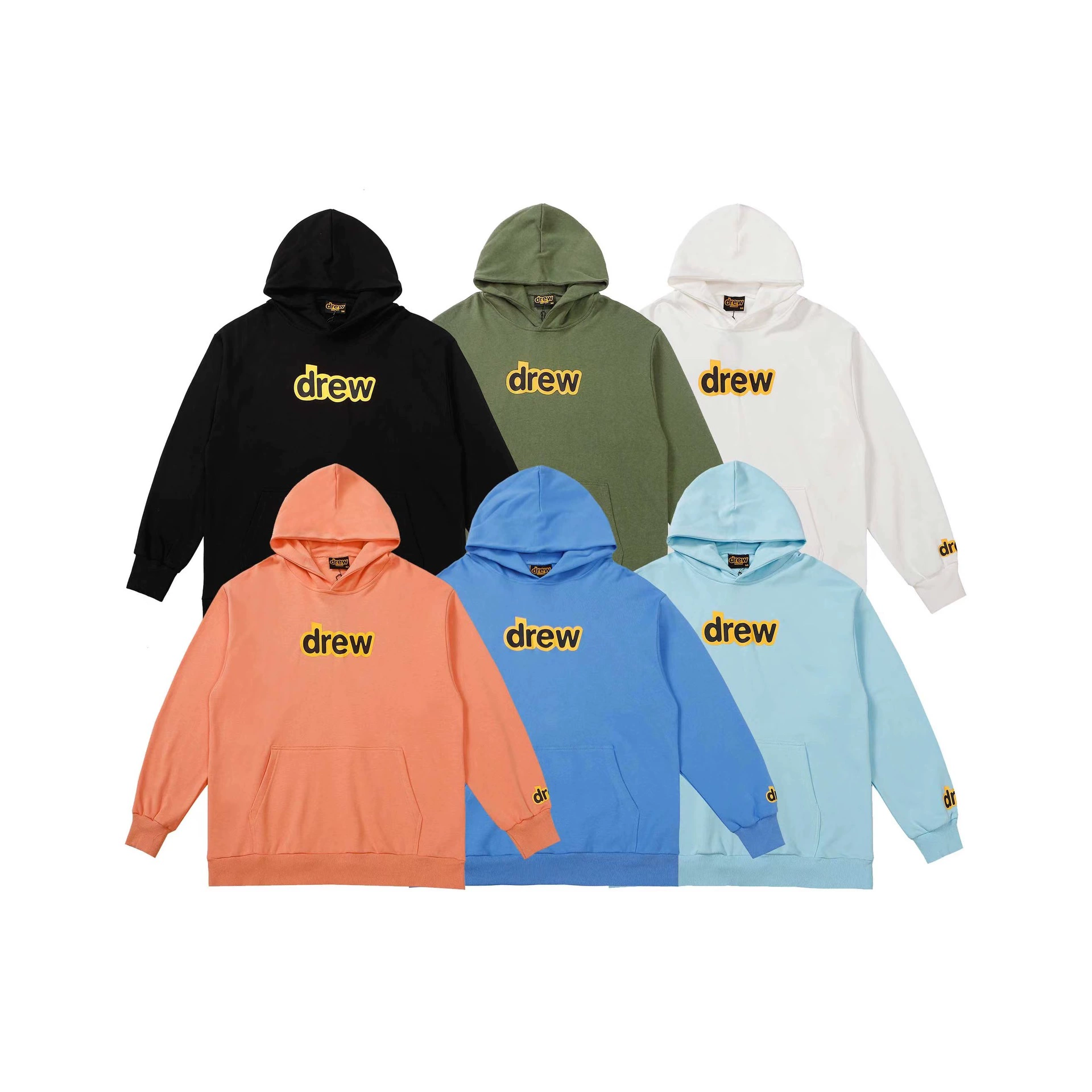 Cross-Border модный бренд Drew свитер с надписью Джастин Бибер с улыбающимся лицом куртка с капюшоном Мужские и женские пары BF Hoodie