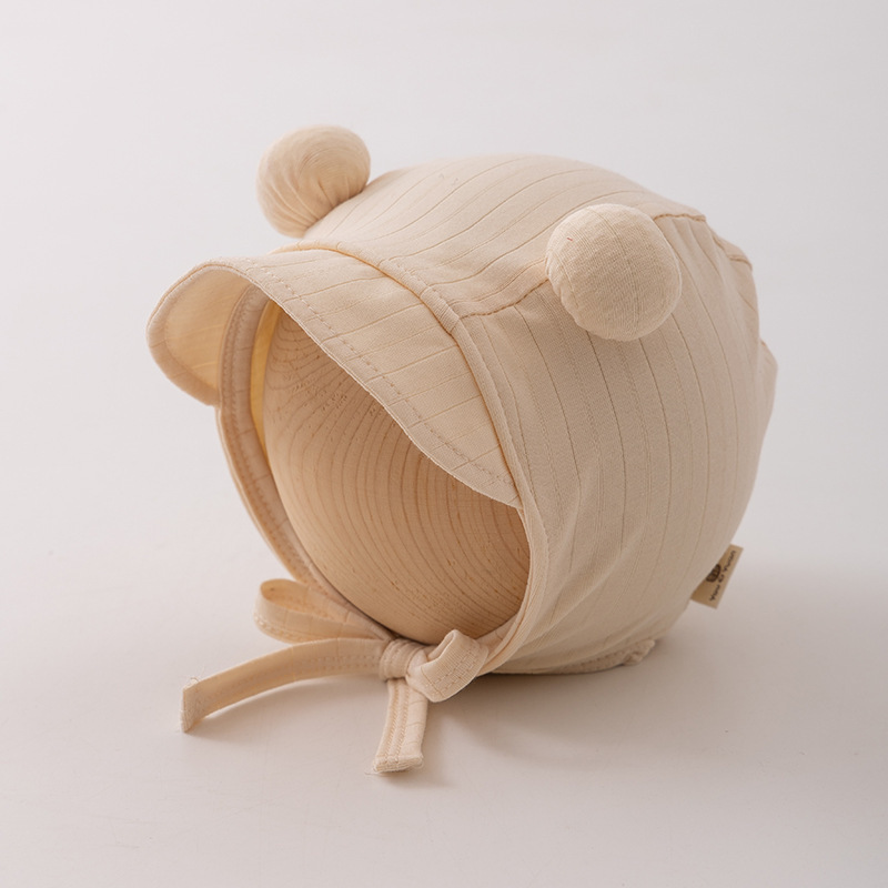 Sombreros para bebés primavera y otoño gorras de orejas lindas estilo coreano de viaje correa sombrero de viento para bebés invierno sombrero de neumáticos