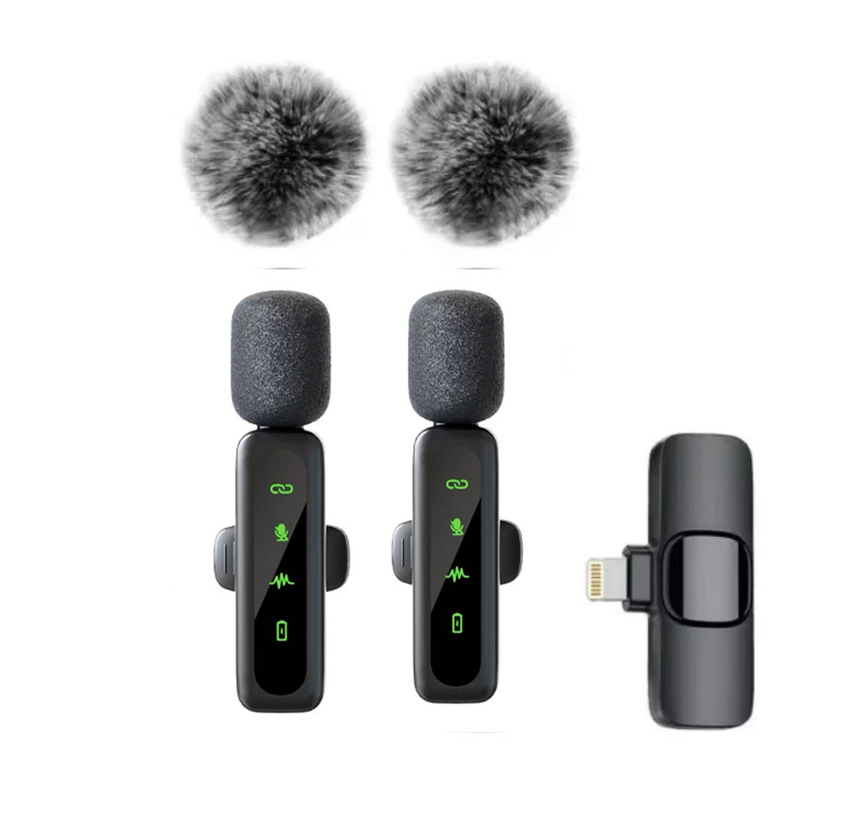 Nuevo micrófono de collar inalámbrico, micrófono L6, micrófono, uno para dos, Bluetooth inteligente, reducción de ruido, clip de collar de reverberación, micrófono