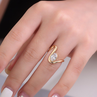 Cultivated Diamond Ring One Carat 18K Gold Jewelry Wedding Ring Aliexpress Unique Niche Gold Ring