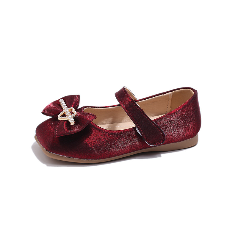 Classic Red Mary Jane Shoes For Girls - Soft Sole Ballet Flats For Performances, School, And Special Occasions_voghion.com