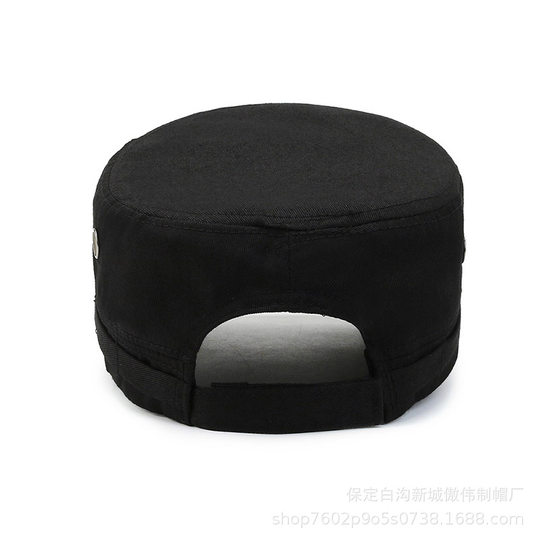 Hat Men's Spring and Summer Red Five-pointed Star Sunscreen Hat Sunshade Red Army Hat Flag Army Hat Men's Flat Top Baseball Cap