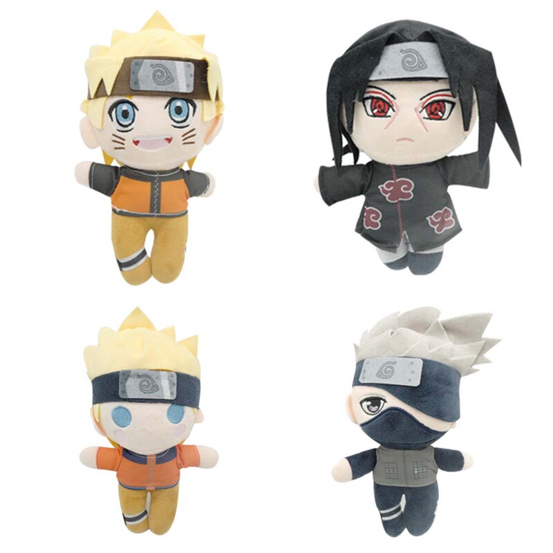 Cross-Border New 4 Styles of Q-Version Ninja Plush Toys, Plush Toys, Childhood Anime Character Figures