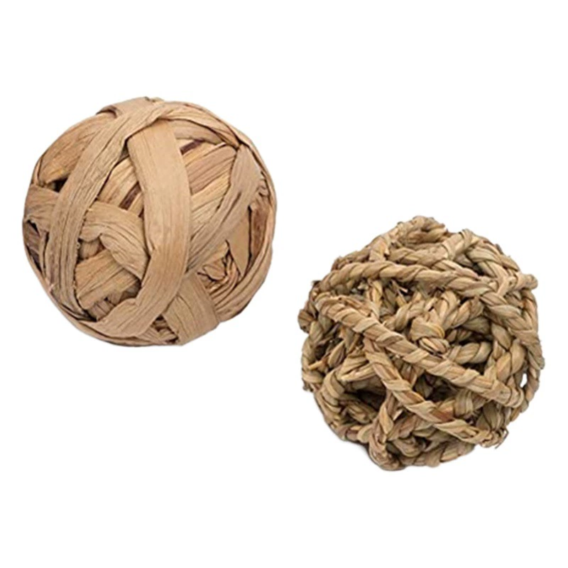 Cross Border в наличии Pet Хомяк Игрушка Мяч Кролик Жевательная Игрушка Молярная Игрушка Водяная Трава Тканый Мяч Для Кормления