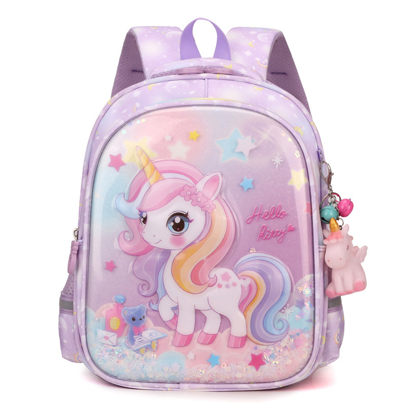 2025 nueva clase de niñas clase media clase larga carcasa dura luz jardín de infantes lindas mochila de estudiantes impermeables mochila de niños