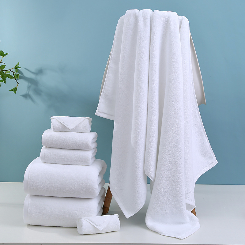 酒店白色方巾毛巾全棉浴巾批發純棉家用酒店方巾餐巾幼兒園小毛巾