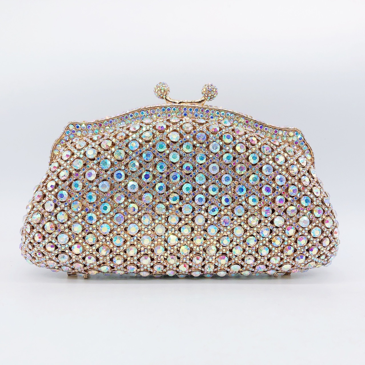 Túi clutch dạ tiệc nạm kim cương xách tay đính đá lấp lánh — 44 chi tiết 19