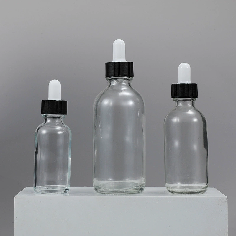 Спот 60ml Черное стекло Бостон Бутылка 30ml Коричневая шкала Капельная бутылка эфирного масла 15ml Экстракт Бутылка