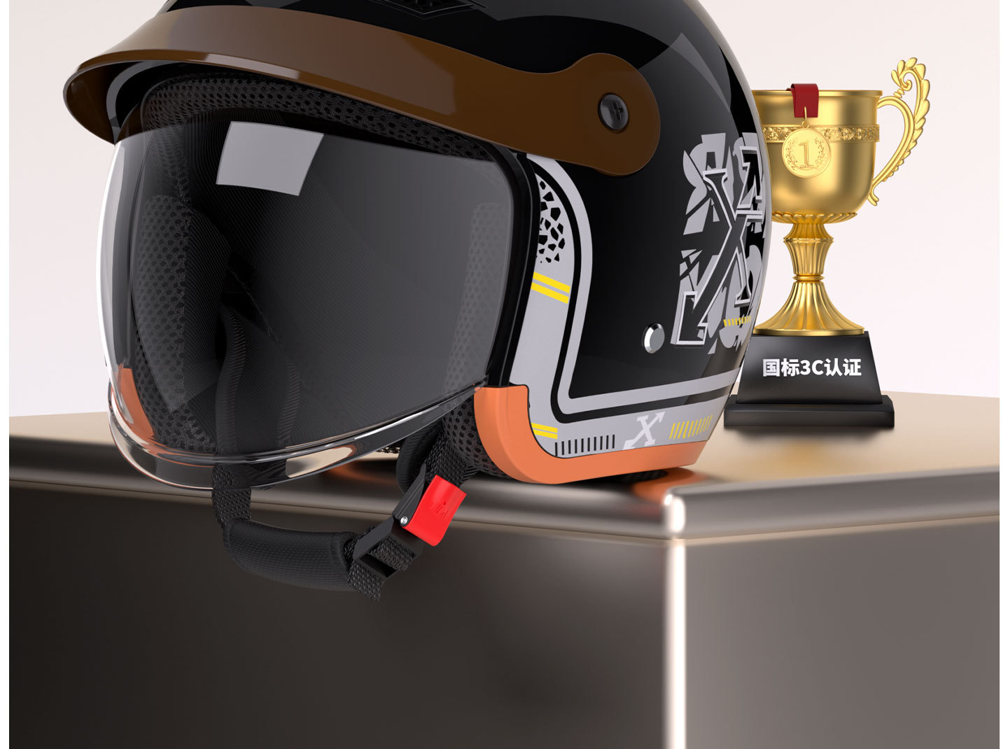 3C Certified Electric Spray-Painted Motorcycle Retractable Lens Safety Fashionable Men's and Women's Popular Anti-Fall Helmet Safety Helmet