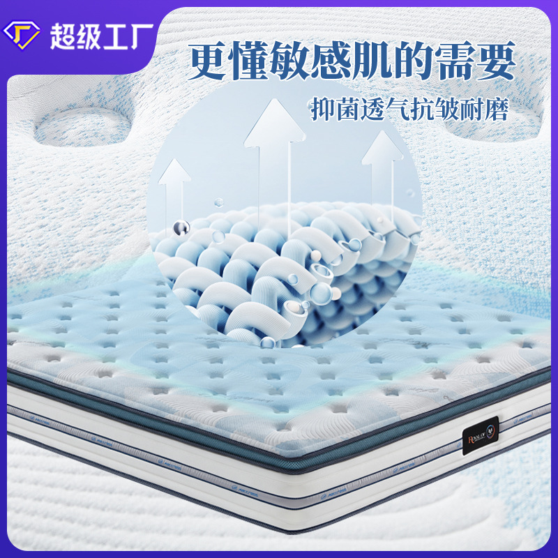 Five-Star Hotel Independent Pocket Spring Simmons 20cm Mattress Soft and Hard Customizable Famous Home Mattress