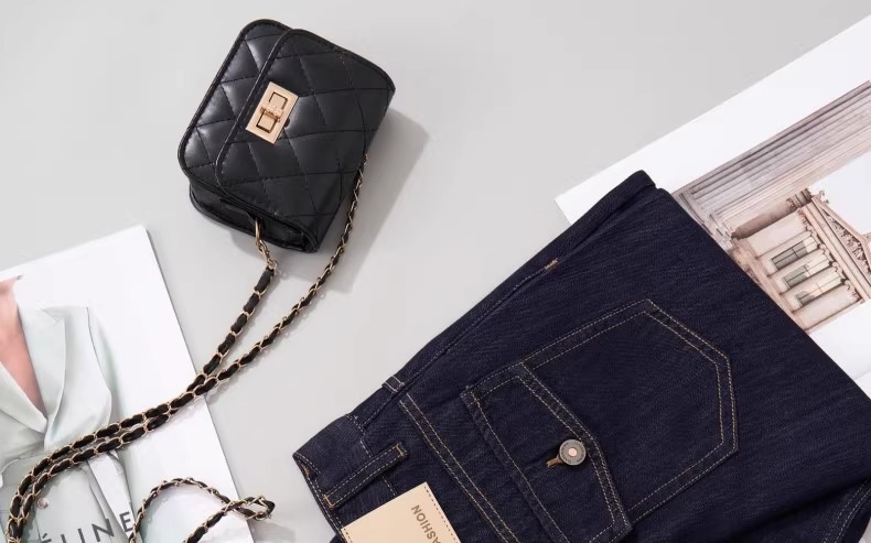 Chân váy denim chữ A Lycell mỏng mùa hè, dáng dài vừa, xẻ tà, rộng rãi tôn dáng — Xanh denim chi tiết 11
