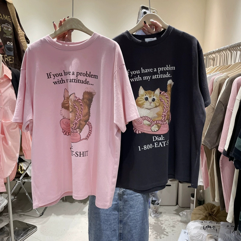 2026 New Summer Pure Cotton Short-Sleeved T-Shirt for Women Korean Style Loose Half-Sleeved Pullover Round Neck Top 23026 2026 New Summer Pure Cotton Short-Sleeved T-Shirt for Women Korean Style Loose Half-Sleeved Pullover Round Neck Top 23026