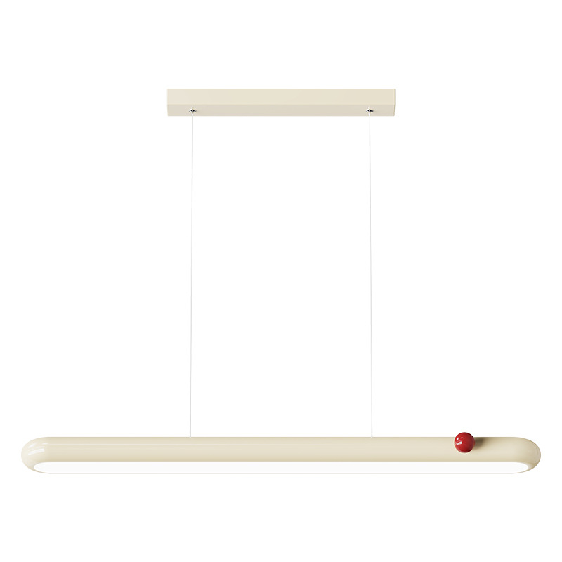 Lámpara del restaurante crema de viento individual creativo frijoles mágicos lámpara de barra simple mesa de comedor nueva lámpara de protección de ojos 412L