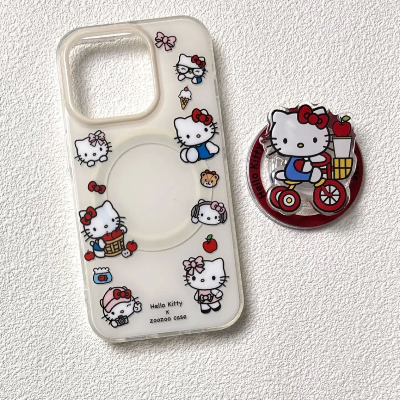 Line Heart Bear with Magnetic Card Holder Suitable for Apple 16Promax Mobile Phone Case Iphone15/14 Soft 13