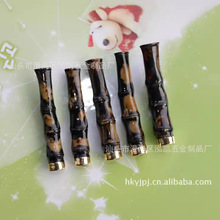 厂家供应低价批发 海柳烟嘴 双重过滤 半露头血柳竹节12-13厘